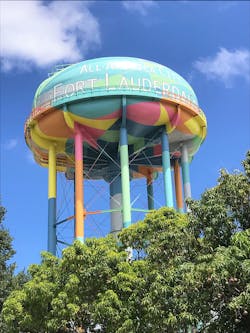 This year’s winning project was the intricate, colorful restoration of an elevated water tank serving Fort Lauderdale, Fla. This year’s winning project was the intricate, colorful restoration of an elevated water tank serving Fort Lauderdale, Fla.