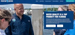 The homepage of protectingfloridatogether.gov. The homepage of protectingfloridatogether.gov.