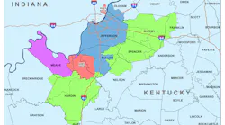Louisville Water Company service area.