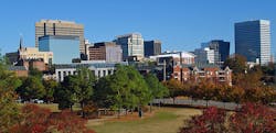 Fall Skyline Of Columbia Sc From Arsenal Hill