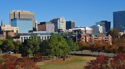 Fall Skyline Of Columbia Sc From Arsenal Hill