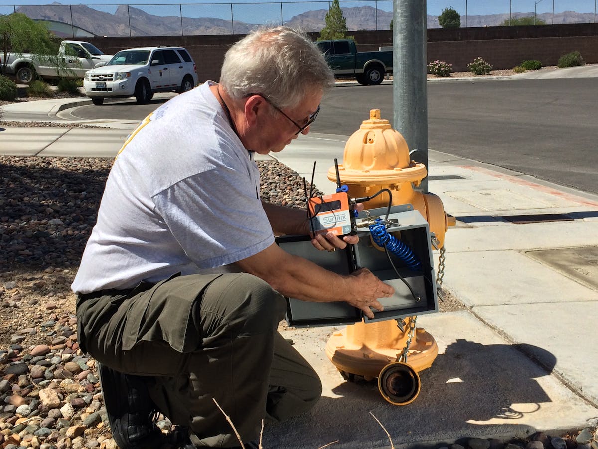 Installed on 1/4&rdquo; service connections and fire hydrants, the units were configured to monitor continuously at 128 samples per second.