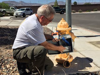 Installed on 1/4&rdquo; service connections and fire hydrants, the units were configured to monitor continuously at 128 samples per second.