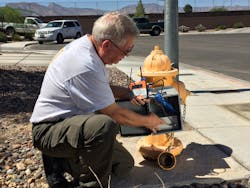 Installed on 1/4” service connections and fire hydrants, the units were configured to monitor continuously at 128 samples per second. Installed on 1/4” service connections and fire hydrants, the units were configured to monitor continuously at 128 samples per second.