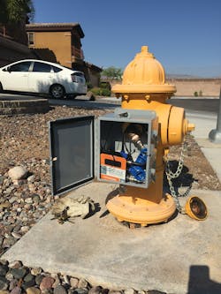 A custom security box protects the Syrinix PIPEMINDER units, allowing them to be left in place as needed A custom security box protects the Syrinix PIPEMINDER units, allowing them to be left in place as needed