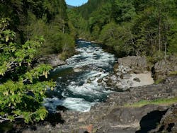 North Santiam River. North Santiam River.
