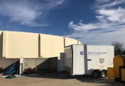 Monoclor® RCS residual control trailer adjacent to the 5MG Westmoreland Tank Monoclor® RCS residual control trailer adjacent to the 5MG Westmoreland Tank