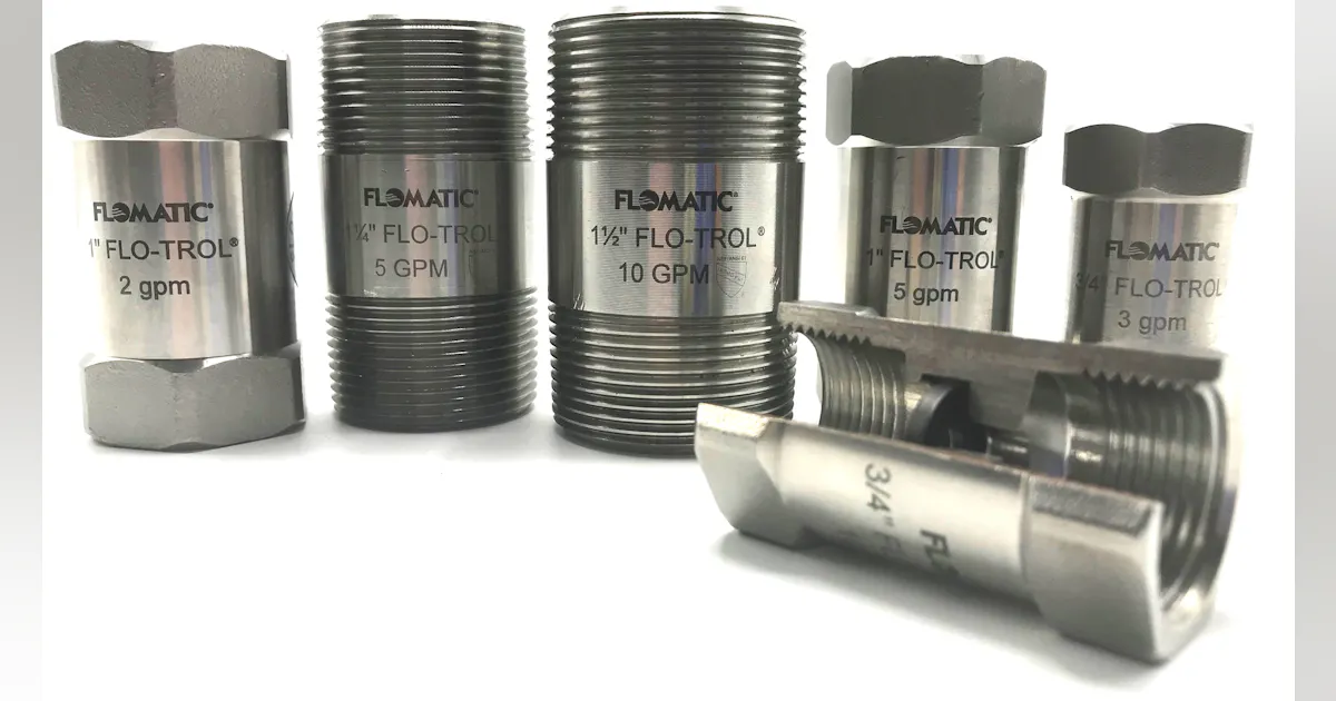 Flo Control Valve Automatic flow control valves | WaterWorld