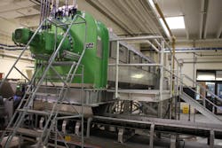 The Westbrook/Gorham Regional WWTP has dramatically reduced costs associated with hauling and landfilling their material with a screw press from Schwing Bioset Inc. The Westbrook/Gorham Regional WWTP has dramatically reduced costs associated with hauling and landfilling their material with a screw press from Schwing Bioset Inc.