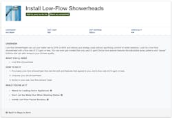 Tips and tricks help customers reduce water use. Tips and tricks help customers reduce water use.