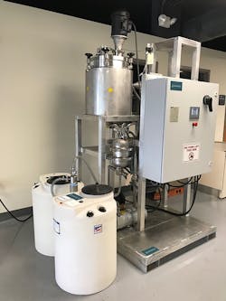 Gen3Bio’s 15-gallon mobile pilot plant is designed to operate on-site at algae producers. Gen3Bio’s 15-gallon mobile pilot plant is designed to operate on-site at algae producers.