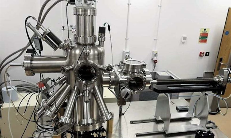 The Matrix Assembly Cluster Source, a newly invented machine which has been used by Swansea University researchers to design a breakthrough water treatment method using a solvent-free approach.