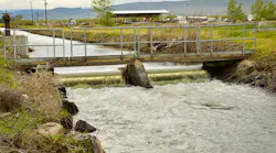 A low-head hydropower generator in a canal in the Yakima basin.