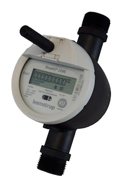 Kamstrup’s flowIQ 2200 water meter. Kamstrup’s flowIQ 2200 water meter.