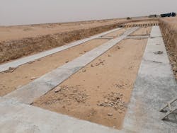 Concrete works in progress. Concrete works in progress.