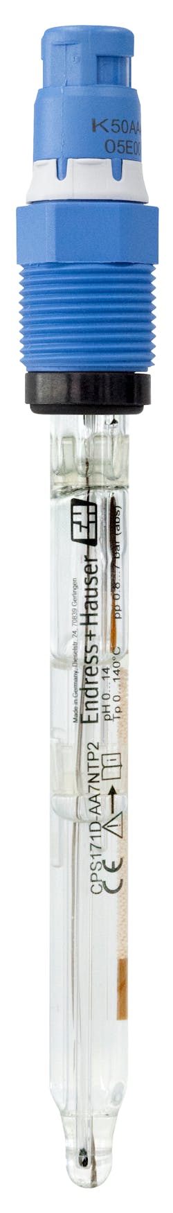 Endress+Hauser’s CPS171D pH sensor stores measuring and operating data in the sensor including serial number, calibration date, number of calibrations, offsets, pH application range, number of calibrations, hours of operation under extreme conditions and other information. Endress+Hauser’s CPS171D pH sensor stores measuring and operating data in the sensor including serial number, calibration date, number of calibrations, offsets, pH application range, number of calibrations, hours of operation under extreme conditions and other information.