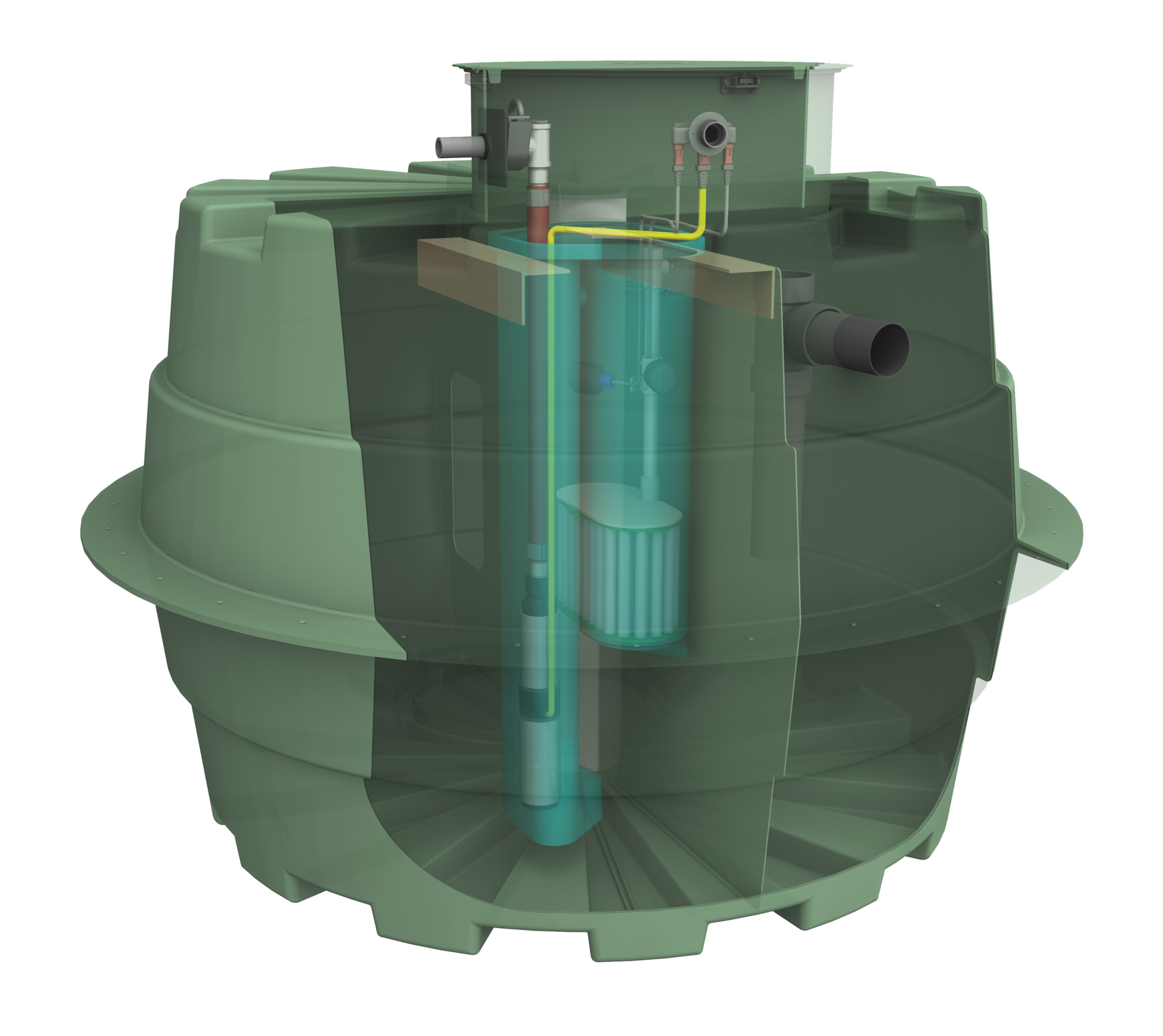 The Prelos ProcessorTM includes a patented &ldquo;meander&rdquo; design for superior solids settling, along with a patent-pending, passively self-cleaning pump vault and a lightweight, low-horsepower effluent pump.