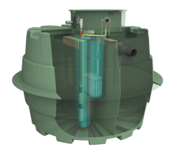 The Prelos ProcessorTM includes a patented &ldquo;meander&rdquo; design for superior solids settling, along with a patent-pending, passively self-cleaning pump vault and a lightweight, low-horsepower effluent pump.