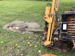 Directional drilling may be used to install pressure sewer lines, eliminating the need for open-cut trenches. Directional drilling may be used to install pressure sewer lines, eliminating the need for open-cut trenches.