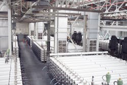 At full operation, the OCWD facility purifies more than 100 million gallons of treated wastewater a day to provide clean, high-quality drinking water for north and central Orange County. At full operation, the OCWD facility purifies more than 100 million gallons of treated wastewater a day to provide clean, high-quality drinking water for north and central Orange County.