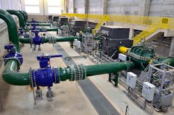 Sulzer provided five HPDM 500-970-2d/23 pumps, among the largest in the company’s range. Sulzer provided five HPDM 500-970-2d/23 pumps, among the largest in the company’s range.