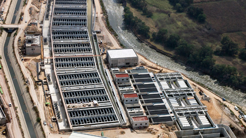 The experiences from the Atotonilco project - the largest wastewater treatment plant in Mexico (see picture) - will be incorporated into the design of the primary treatment for the showcase wastewater treatment plant in India.