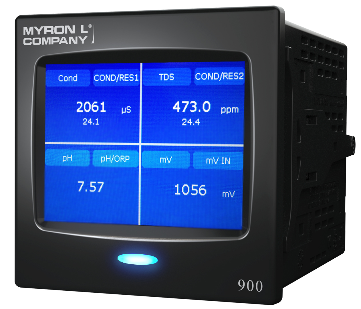 The 900 Series touchscreen multi-parameter monitor/controller from Myron L&circledR; Company.