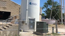 The city of Woodville,Ohio, upgraded their aging hydrated lime container with a new IMS silo featuring integrated level detectors and seamless connectivity with their chemical feed system. The city of Woodville,Ohio, upgraded their aging hydrated lime container with a new IMS silo featuring integrated level detectors and seamless connectivity with their chemical feed system.