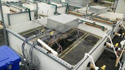 A switchable bioelectrochemical wastewater treatment system was tested at the pilot scale at a wastewater treatment facility in Moscow, Idaho.