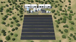 The sustainable desalination project, due to complete mid-2021, will create 20,000 liters of clean drinking water using the heat and power of the sun. The sustainable desalination project, due to complete mid-2021, will create 20,000 liters of clean drinking water using the heat and power of the sun.