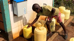 The chlorine treatment device requires little maintenance and no change in collection of water from the tap. The chlorine treatment device requires little maintenance and no change in collection of water from the tap.