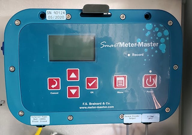The Smart Meter Master&mdash; Non-Encoder to Encoder Signal Converter (SMM), installed.