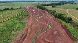 Reconstructed bends of Willow Branch Creek. Reconstructed bends of Willow Branch Creek.