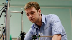 Alexander Kuchmizhak, a senior researcher at the Institute of Automation and Control Processes (FEB RAS), at FEFU. lab. Alexander Kuchmizhak, a senior researcher at the Institute of Automation and Control Processes (FEB RAS), at FEFU. lab.