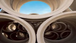 Reinforced Concrete Pipe is the most readily available and most cost-efficient of the concrete pipe shapes available. Reinforced Concrete Pipe is the most readily available and most cost-efficient of the concrete pipe shapes available.