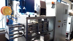 A demonstration plant for the regeneration of the activated carbon. A demonstration plant for the regeneration of the activated carbon.