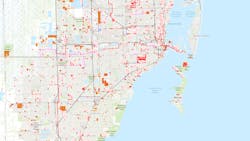 Miami-Dade WASD service territory. Miami-Dade WASD service territory.