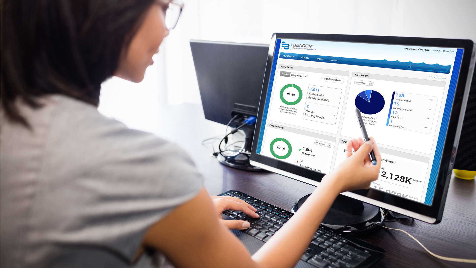BEACON AMA allows utility personnel to monitor overall system health from anywhere.