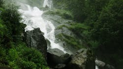 The catchment area of Bhote Koshi River lies in the bordering region between Nepal and China.