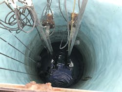 To collect wastewater from the park and park restaurant, then lift the wastewater to be processed, a wet well (lift station) at the Raptor Center contains two digester pumps to maintain levels in the wet well from 2.2 feet to 3.2 feet. To collect wastewater from the park and park restaurant, then lift the wastewater to be processed, a wet well (lift station) at the Raptor Center contains two digester pumps to maintain levels in the wet well from 2.2 feet to 3.2 feet.