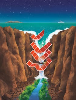 These folding channels help transport water while blocking unwanted molecules like salt. These folding channels help transport water while blocking unwanted molecules like salt.