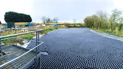 Shade Balls cover the lagoon at Didmarton WRC. Shade Balls cover the lagoon at Didmarton WRC.