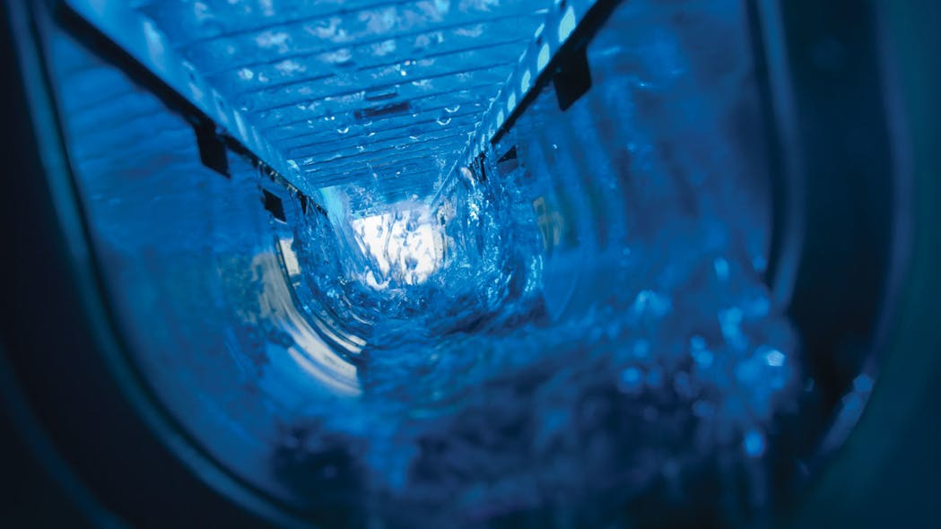Inside Channel Drain With Water (blue) 1280x958px E Nr 13458