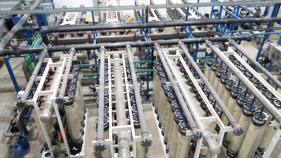 NX Filtration&rsquo;s membrane modules at a previous project for PT. Bayu for the production of drinking water for the city of Dumai in Indonesia