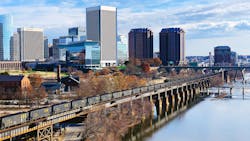 A skyline of Richmond, capital of Virginia. A skyline of Richmond, capital of Virginia.