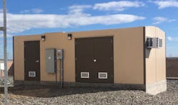 A DuraFiber™ water utility building at the Love's Travel Stop is made of a fiberglass-reinforced polymer. Vacuum-infusion molding makes the building exceptionally strong. A DuraFiber™ water utility building at the Love's Travel Stop is made of a fiberglass-reinforced polymer. Vacuum-infusion molding makes the building exceptionally strong.