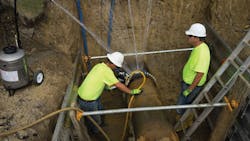 Universal Pipe Cutters are pneumatically-powered cutters available to cut 6”-48” nominal diameter ductile iron, cast iron, clay, concrete, steel, PVC or PE pipe. Universal Pipe Cutters are pneumatically-powered cutters available to cut 6”-48” nominal diameter ductile iron, cast iron, clay, concrete, steel, PVC or PE pipe.