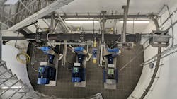 Sewage pumps fitted with variable speed drives can monitor for a reduction in flow rate, which can indicate that the pump is becoming clogged and start an automatic cleaning sequence of reverse operation and/or a higher speed. Sewage pumps fitted with variable speed drives can monitor for a reduction in flow rate, which can indicate that the pump is becoming clogged and start an automatic cleaning sequence of reverse operation and/or a higher speed.