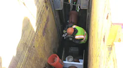 Ongoing construction in Eltingville's Bluebelts project.