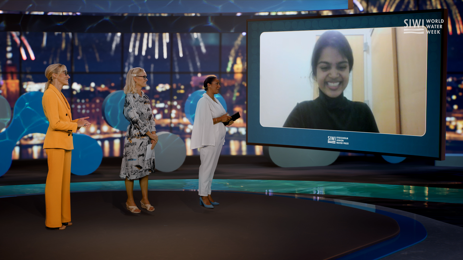 Eshani Jha from the USA receives the prestigious 2021 Stockholm Junior Water Prize for research on how to remove contaminants from water.